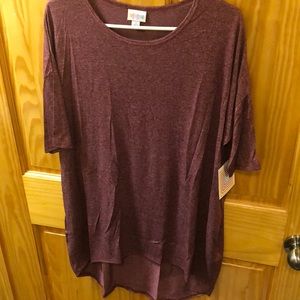New with tags small maroon Irma tee